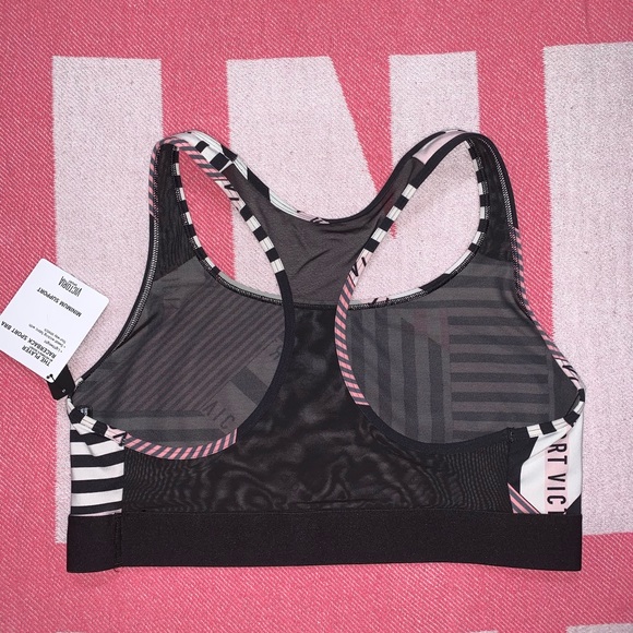 NWT VSX The Player Striped Racerback Sports Bra - Picture 3 of 5